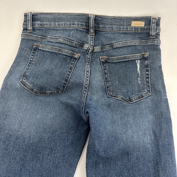 Womens SNEAK PEEK Jeans Mid Rise Distressed BOHO Y2K Size 9 Waist 29 - Picture 5 of 9